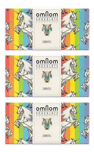 OmNom Caramel + Milk "Pride Bar" | Icelandic Bean To Bar Chocolate by OMNOM CHOCOLATE REYKJAVIK | 3 x 60g Bar