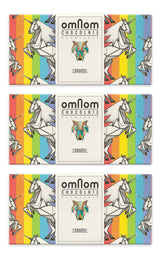 OmNom Caramel + Milk "Pride Bar" | Icelandic Bean To Bar Chocolate by OMNOM CHOCOLATE REYKJAVIK | 3 x 60g Bar
