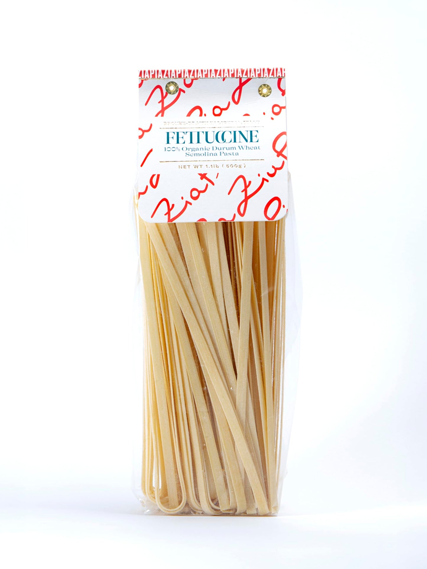 Zia Pia Organic Pasta - Fettuccine (500g) | Traditional Italian Pasta | Small Batch Organic | Made in Italy |