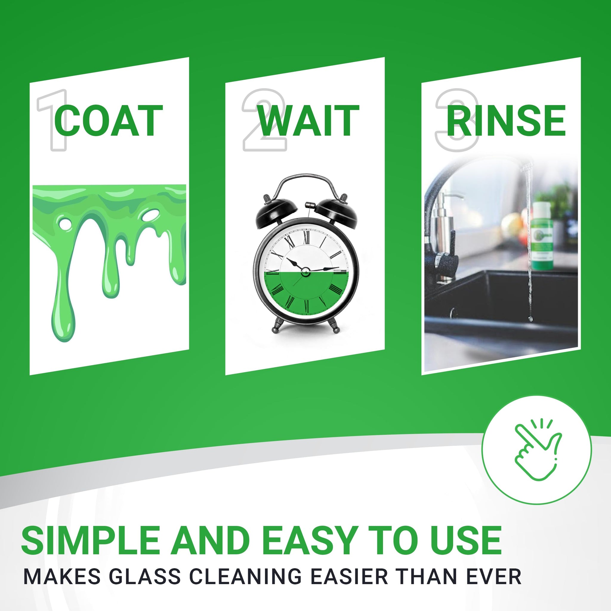 KLEAR Kryptonite Multipurpose Glass Cleaner | Powerful Cleaning Combo of 5 in 1 | Glass Friendly & Alcohol-Free Glass Cleaner| Coat, Relax, Rinse | 2