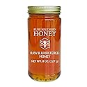 100% Authentic, USA - Made Raw Unfiltered Honey, Made by Pure Southern Honey [ 8 oz ] - Unheated - Non - GMO, No Additives, All - Natural Sweetener