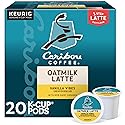 Caribou Coffee Vanilla Vibes Oatmilk Latte, One Step Latte Single Serve Keurig K-Cup Pods, 20-Count Box
