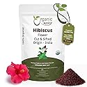 Organic Way Dried Hibiscus Flower Cut & Sifted (Hibiscus rosa-sinensis) | Herbal Tea - Organic & Kosher Certified | Raw, Vegan, Non GMO & Gluten Free