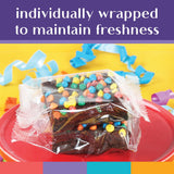Happy Anniversary Brownies Gift Basket | Gifts For Women Men Husband Wife Couples | Fresh Bakery Fudge Brownie Cake Treats | Nut Free | Kosher