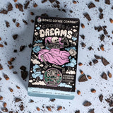 Bones Coffee Company Cookies 'N Dreams Cookies and Cream Flavored Coffee, Medium Roast Low Acid Arabica Beans Compatible with Auto drip and French