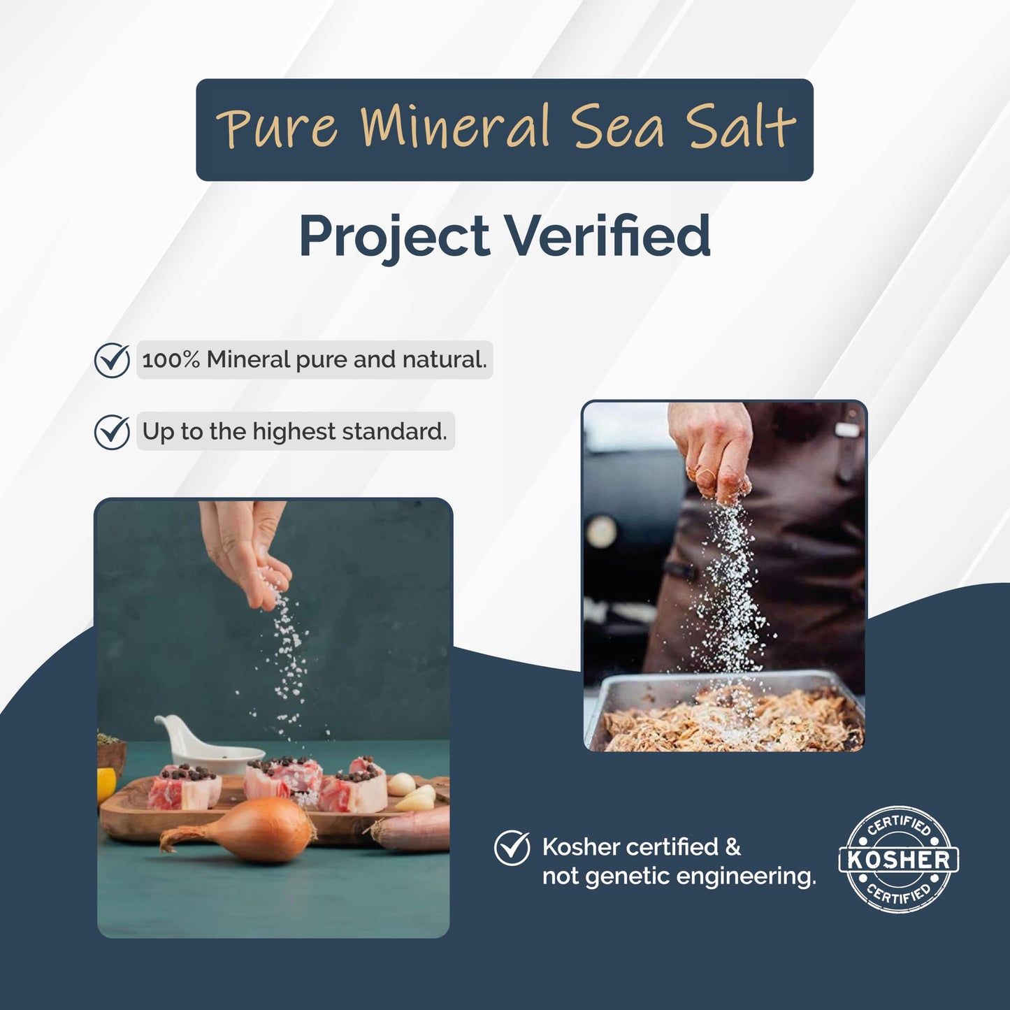 All Goods Mineral Coarse Grain Sea Salt, 4 LB. Natural Mineral Salt from Mexico, Unrefined, Hand-Harvested, 90+ Essential Minerals, Kosher, 30% Low