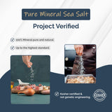All Goods Mineral Coarse Grain Sea Salt, 4 LB. Natural Mineral Salt from Mexico, Unrefined, Hand-Harvested, 90+ Essential Minerals, Kosher, 30% Low