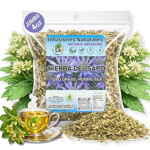 Hierba del Sapo Herbal Tea 4 oz (113g) - 100% Natural Mexican Thistle (Eryngium heterophyllum) - Traditional Loose Leaf Tea from Mexico