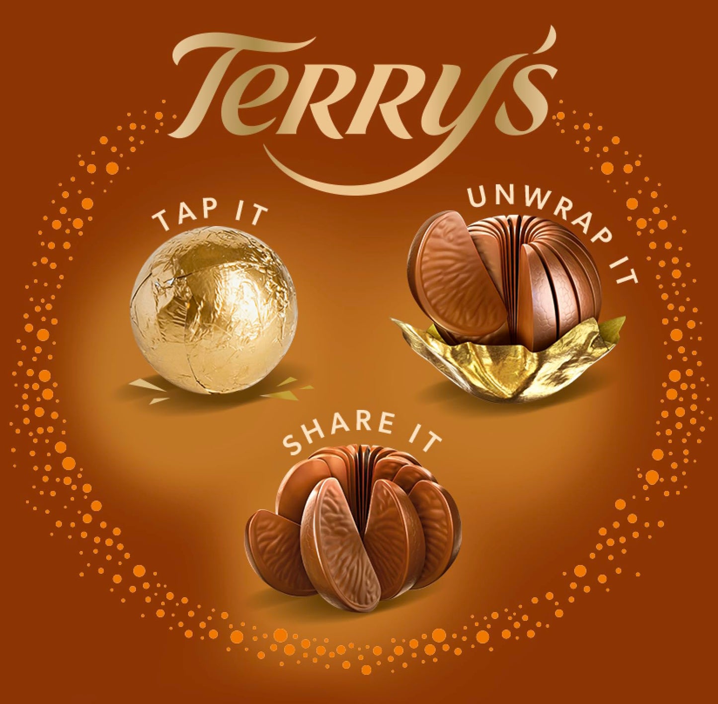 Terry's 2 Pack Toffee Milk Chocolate Orange Balls - Unwrap, Tap, and Share It, 5.11 oz per Ball (11.22 oz Total)