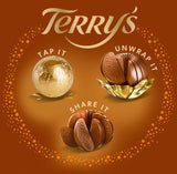 Terry's 2 Pack Toffee Milk Chocolate Orange Balls - Unwrap, Tap, and Share It, 5.11 oz per Ball (11.22 oz Total)