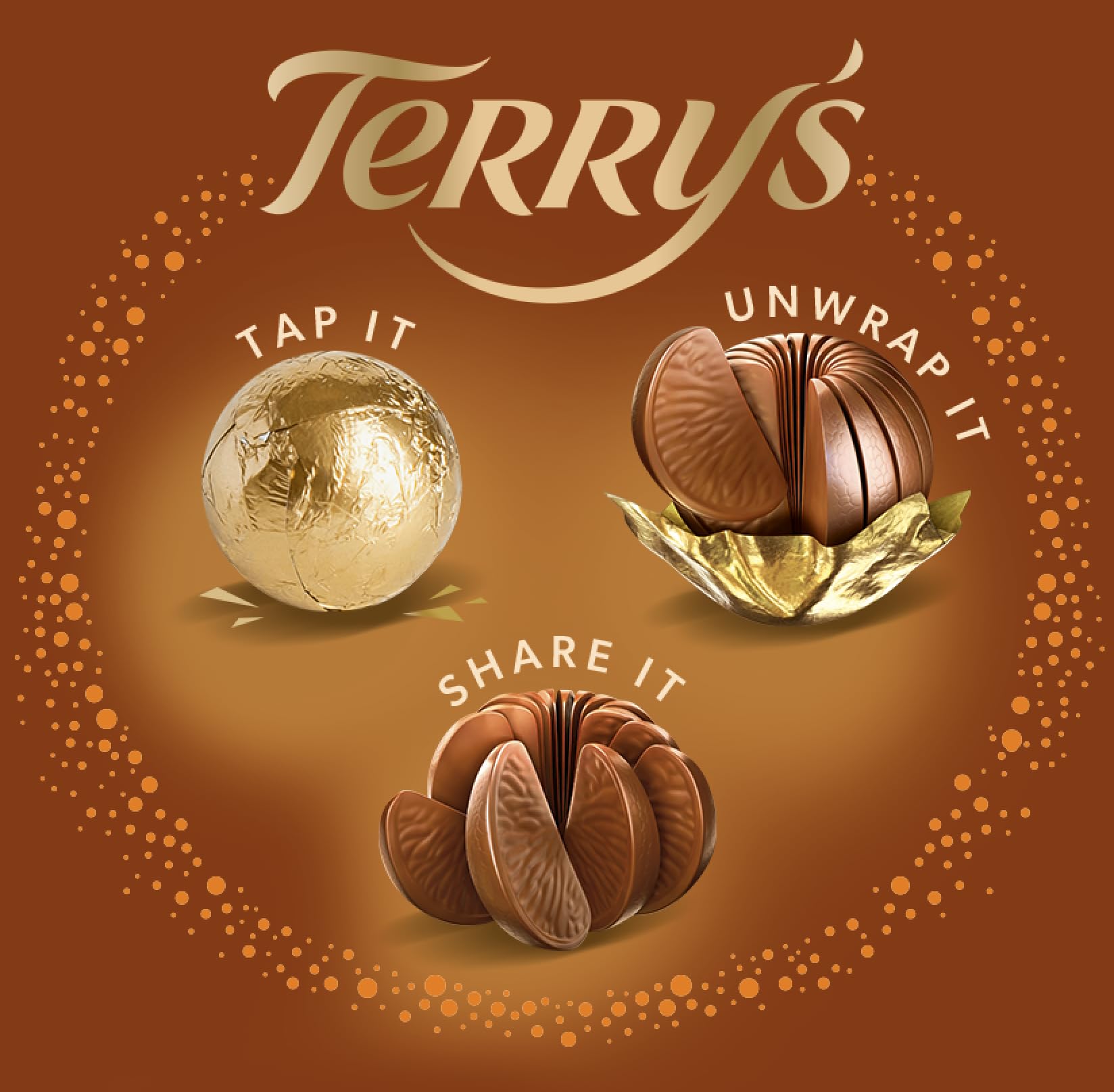 Terry's 2 Pack Toffee Milk Chocolate Orange Balls - Unwrap, Tap, and Share It, 5.11 oz per Ball (11.22 oz Total)