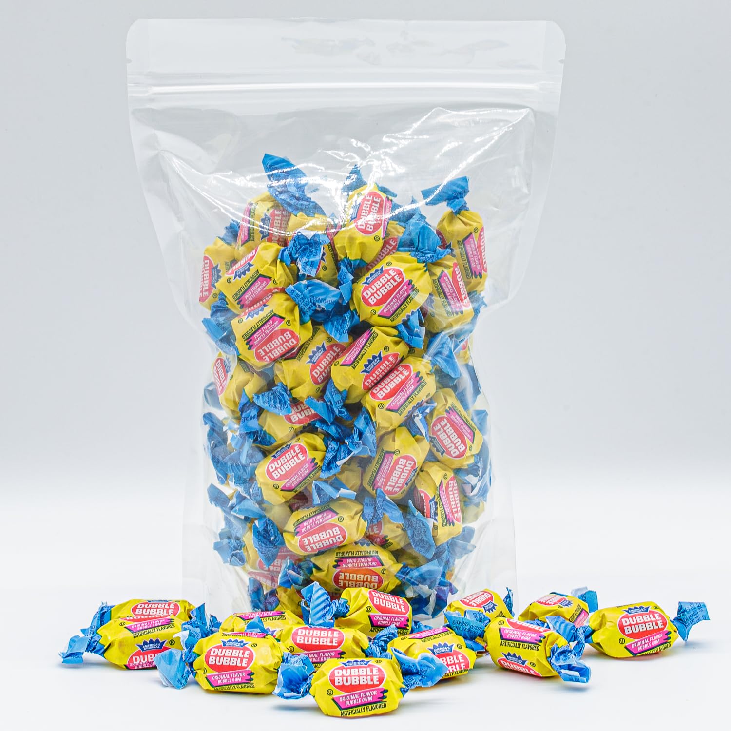 DUBBLE BUBBLE Gum Original Flavor 2 pounds - Bulk Bag, Fruit Flavored, Chewing Gum, Individually Wrapped