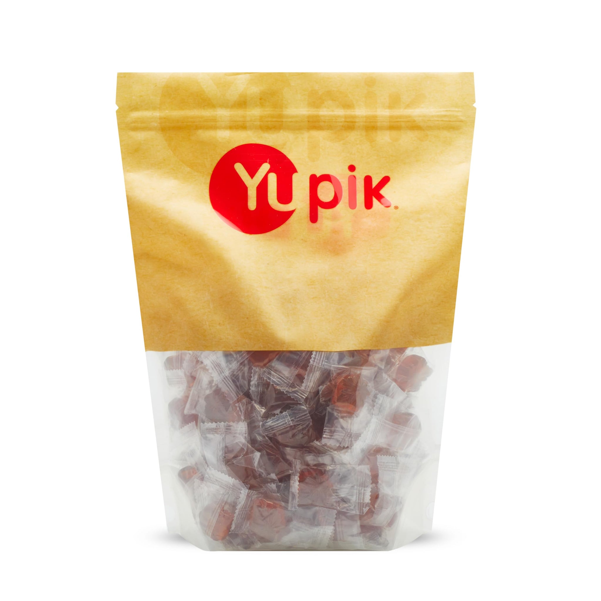Yupik Maple Leaf Hard Candies With Pure Maple Syrup, 2.2 lb (35.2 oz), Individually Wrapped, Made in Canada, Authentic Flavor, Sweet Candy, Delicious