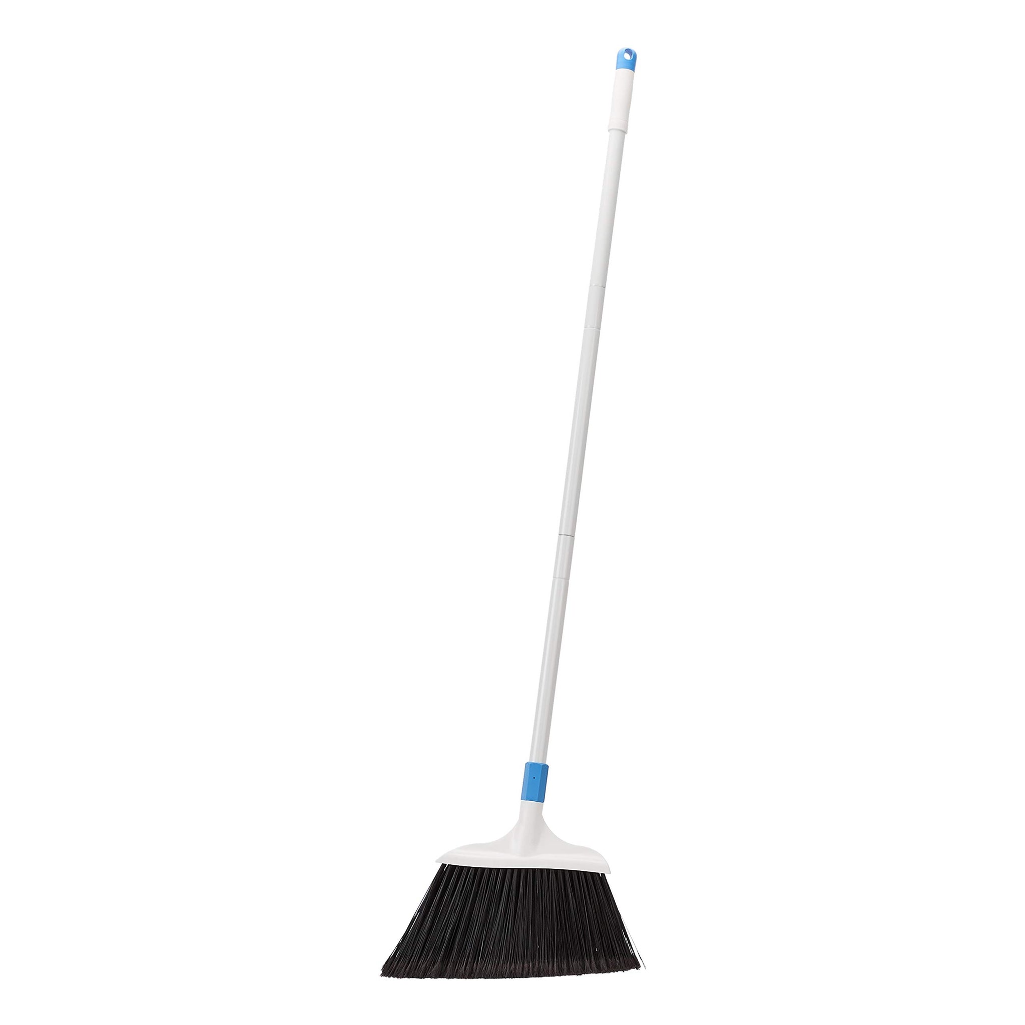 Amazon Basics Heavy-Duty Floor Cleaning Broom with Stiff Bristles, Sturdy 3-Piece Handle, Easy to Assemble, Indoor Outdoor Use for Driveways