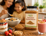 Granulated Roasted Peanuts | Chopped Peanut Topping for Ice Cream, Baking, Desserts, Candy Apples & Snacks | By Dasher’s Spice & Beans | 2 lb Bulk