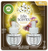 Air Wick Scented Oil Refills - Life Scents - Paradise Retreat - 2 Count Oil Refills Per Package - Pack of 2 Packages