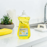 Restaurantware Dishwashing Liquid 24 Pack of 20.3 fl. oz Ultra Concentrated Liquid Dish Soap OXY Power Lemon Scent Dishwashing Detergent Bottle