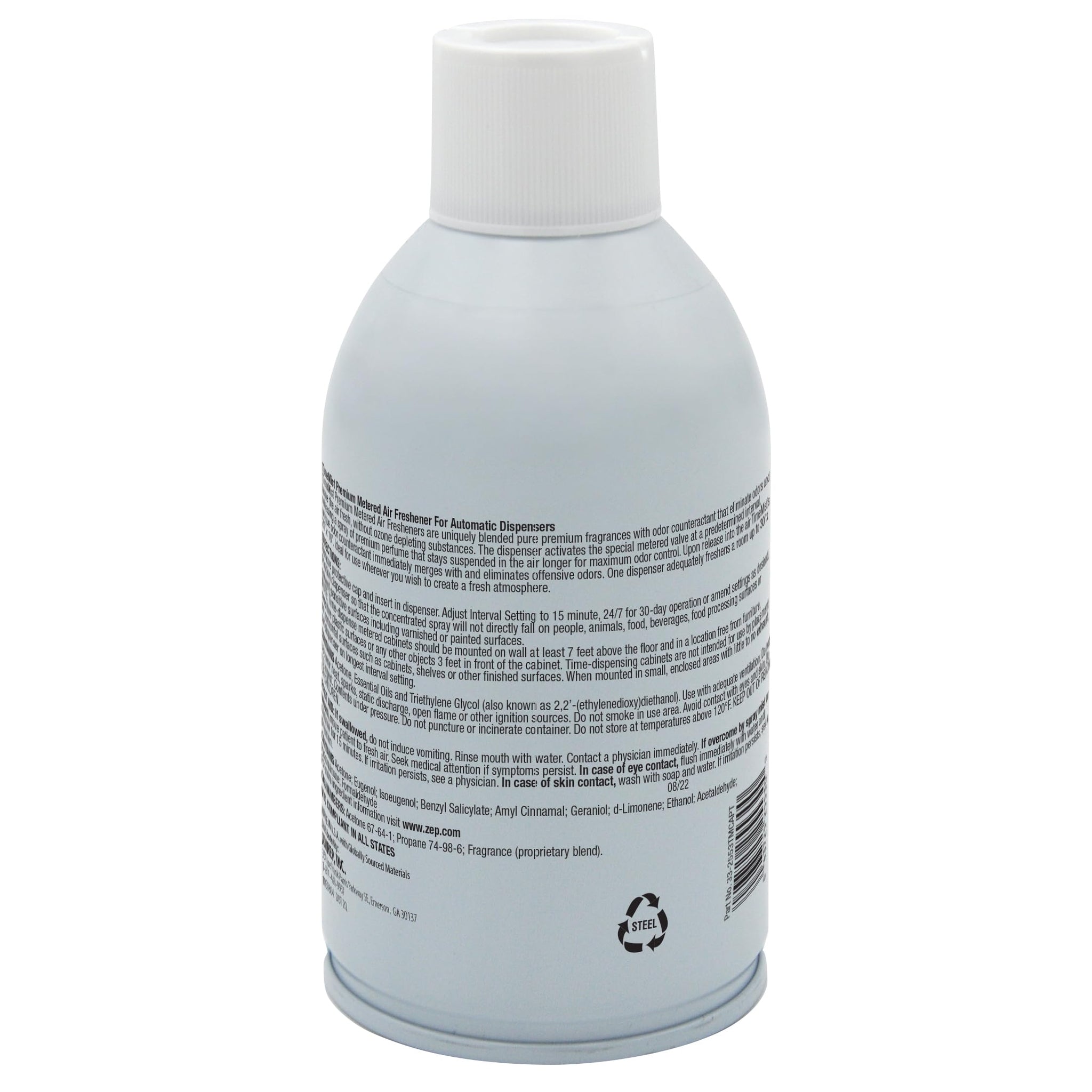 TimeMist Premium Metered Air Freshener Refills - Baby Powder - 7.1 oz (Case of 12) 1042686 - Lasts Up To 30 Days and Neutralizes Tough Unwanted Odors