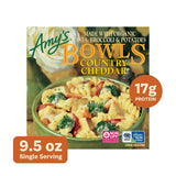 Amy's Frozen Meals, Country Cheddar Bowl, Made With Organic Pasta, Broccoli and Potatoes, Microwave Meals, 9.5 Oz