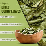 Dried Curry Leaves Whole, Not Broken or Crushed 0.7 ounce (20 gram) (0.7oz(20g))