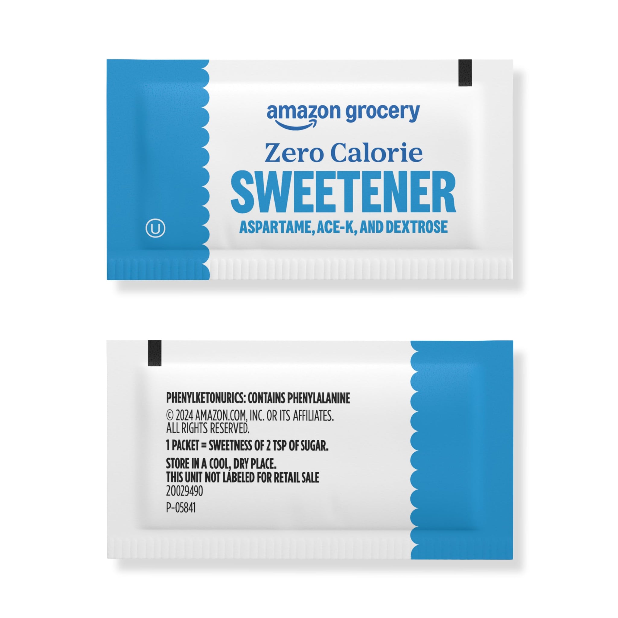 Amazon Grocery, Zero Calorie Aspartame Sweetener Packets, 230 Ct