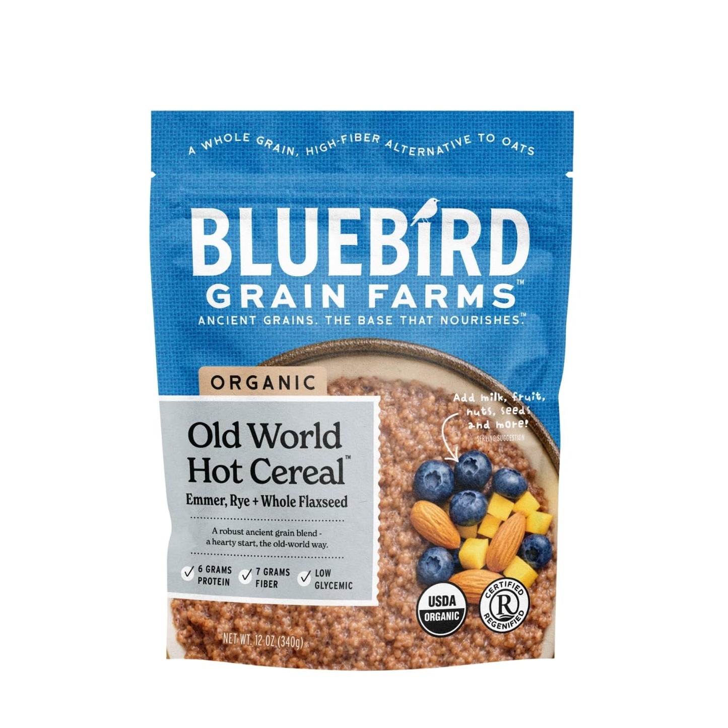 Bluebird Grain Farms Organic Old World Hot Cereal, 12 Oz.