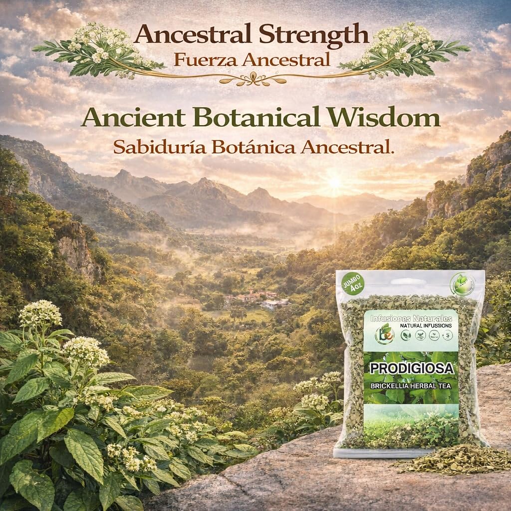 Prodigiosa Herbal Tea - 4 oz (113g) - 100% Natural Mexican Herb - Wildcrafted Brickellia - Vegan, Non-GMO - Loose Leaf Herbal Infusion - by