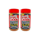 Ragin' Cajun Original Cajun Seasoning - 8 oz Shaker, Pack of 2, Low Sodium, No MSG - Authentic Louisiana Spice for Meats & Seafood