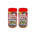 Ragin' Cajun Original Cajun Seasoning - 8 oz Shaker, Pack of 2, Low Sodium, No MSG - Authentic Louisiana Spice for Meats & Seafood