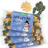 Pastabilities Fun Shaped Pasta for Kids - Christmas - Snowman and Snowflake Holiday Theme, Non-GMO Natural Wheat and Vegetable Pasta, All-Natural