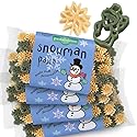 Pastabilities Fun Shaped Pasta for Kids - Christmas - Snowman and Snowflake Holiday Theme, Non-GMO Natural Wheat and Vegetable Pasta, All-Natural
