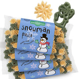 Pastabilities Fun Shaped Pasta for Kids - Christmas - Snowman and Snowflake Holiday Theme, Non-GMO Natural Wheat and Vegetable Pasta, All-Natural