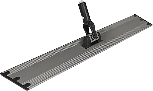 CleanAide Flat Mop Plate Frame for Microfiber Pads, Commercial-Grade Aluminum with 360° Swivel, Hook and Loop Fastening, Lightweight and Durable