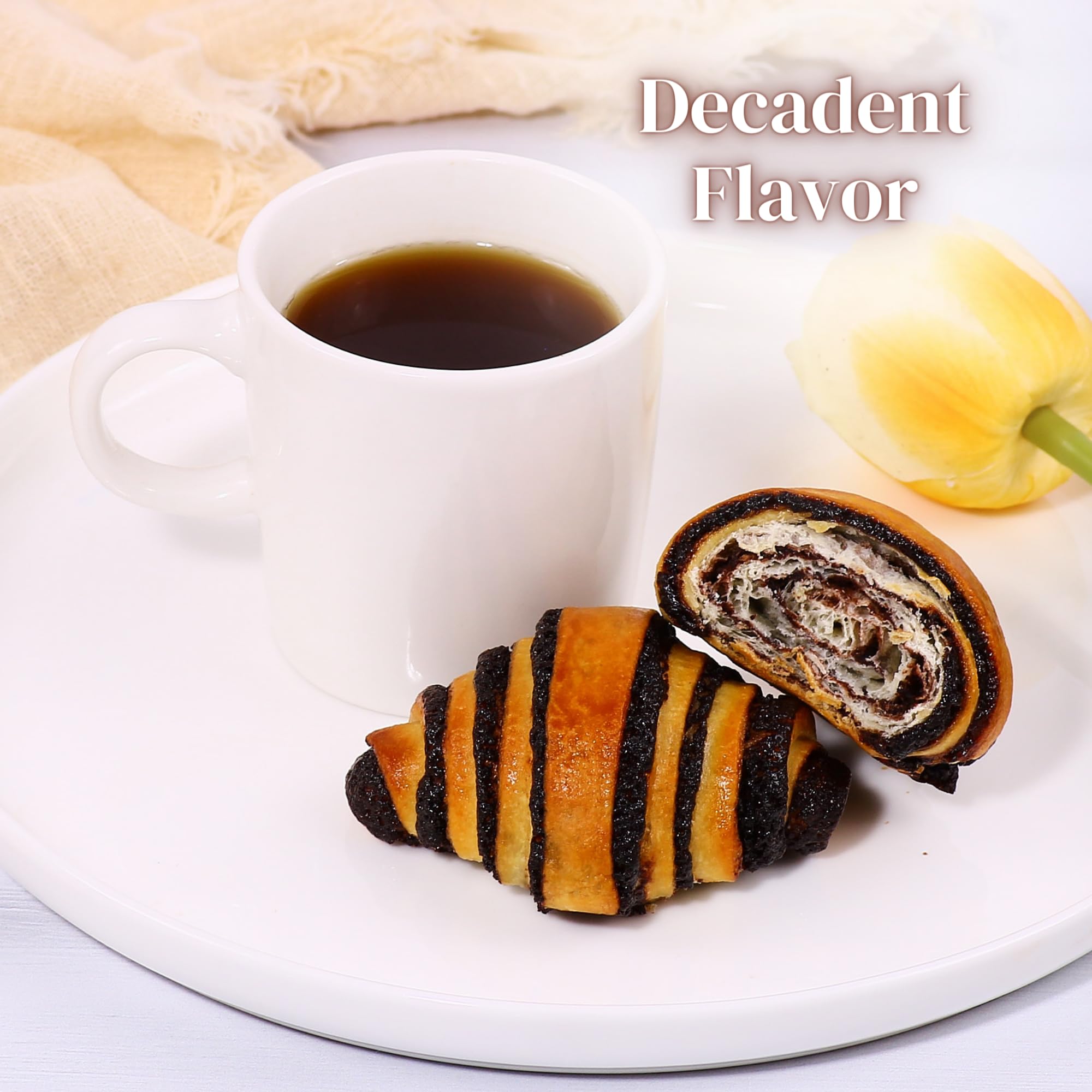 Rugelach Pastries | Chocolate Croissant | Chocolate Babka Bread | Breakfast Pastry | Coffee Snack| Kosher, Dairy & Nut Free | Holidays, Parties