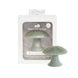 ezpz Mushroom Sponge (Sage) - Odor-Resistant Kitchen Sponge with Soft Bristles, Non-Slip Handle, Suction Base - Gently Cleans Pans, Dishes and Feeding