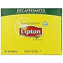 Lipton Tea Bags, Decaffeinated 72 ct (Pack of 2)