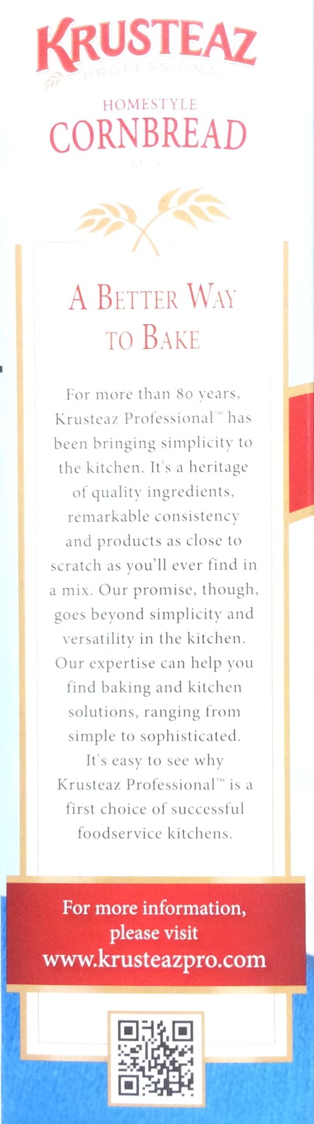 5 Pounds Krusteaz Homestyle Cornbread Mix Just Add Water Restaurant Quality