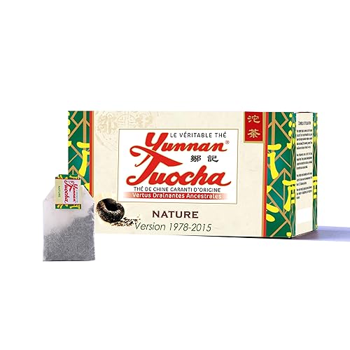 Yunnan Tuocha® - Nature Tuocha Tea - 30 Sachets (Pack of 1 Box x 30) - 60g - Guaranteed Origin Chinese Tea (Version 1978-2015)