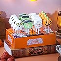 Halloween Candy Marshmallows,Fun Pumpkin Ghost-Shaped Candies,Creative Gifts for Kids,Dessert Toppings,Display Box Packaging,16 Pack