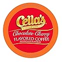 Cella's Chocolate Cherry Coffee Pods Compatible with Keurig K Cup Brewers, Medium Roast Flavored Coffee, Smooth Single Serve Pods for Home and Office