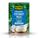 Native Forest Organic Light Coconut Milk - Canned Organic Coconut Milk, Unsweetened - 13.5 Fl Oz (Pack of 12)