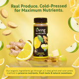 O2 Living Juice Cold Pressed Drink - Fresh Start Organic Juice Pack - No Added Sugars or Water, Naturally Sweetened from Fruits, Rich in Nutrients