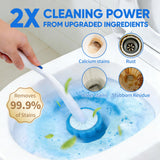 100pcs Disposable Toilet Wand Refills, Replacement Brush Heads Compatible With Clorox Wand Refill System, Upgrade Fiber Cleaner Heads for Closestool