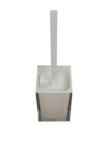 Gedy Rainbow Modern Toilet Brush Holder, White