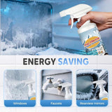Cmeilau High Effective Refrigerator Defrosting Agent,Multi-Purpose Refrigerator Cleaner Inside,Freezer Defroster, Fridge Freezer De-Icer Spray,Saves