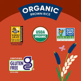 Lundberg Organic Short Grain Brown Rice, Bulk Bag, Sticky Rice, 12 Lb