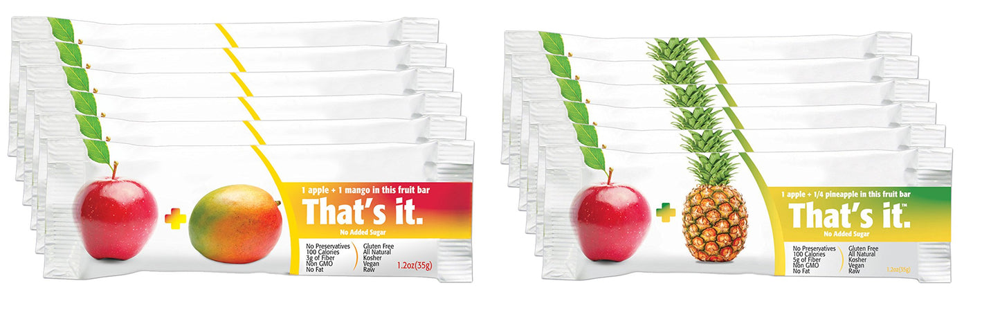 That’s it Fruit Bar Apple + Mango 6 Bars/Apple + Pineapple 6 Bars