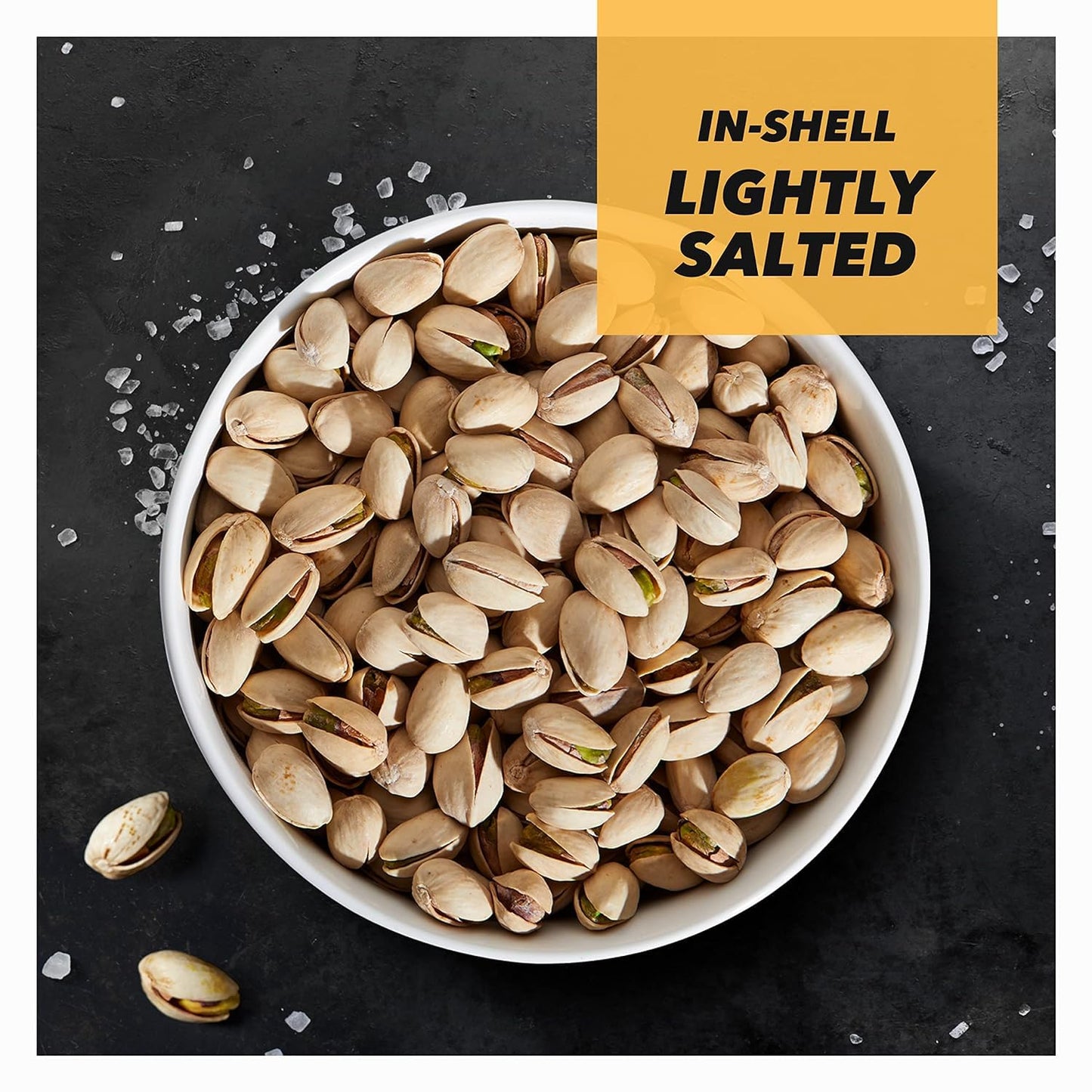Wonderful Pistachios In Shell, Lightly Salted Nuts, 16 Ounce Resealable Bag, Protein Snacks, Gluten Free, Healthy Food, Office Snacks