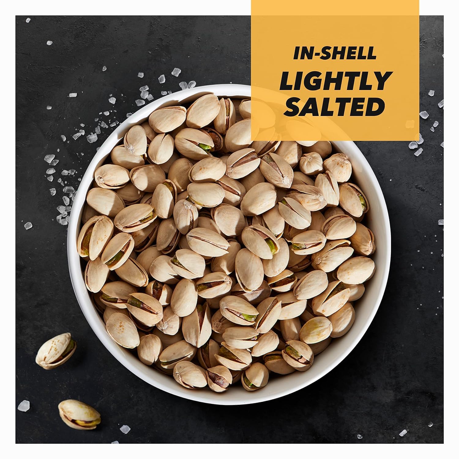 Wonderful Pistachios In Shell, Lightly Salted Nuts, 16 Ounce Resealable Bag, Protein Snacks, Gluten Free, Healthy Food, Office Snacks