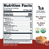 Nutricost Organic Date Sugar (1LB) - USDA Organic, Vegan, GMO-Free. Pantry